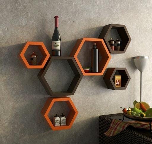 Stylish Wooden Wall Shelf